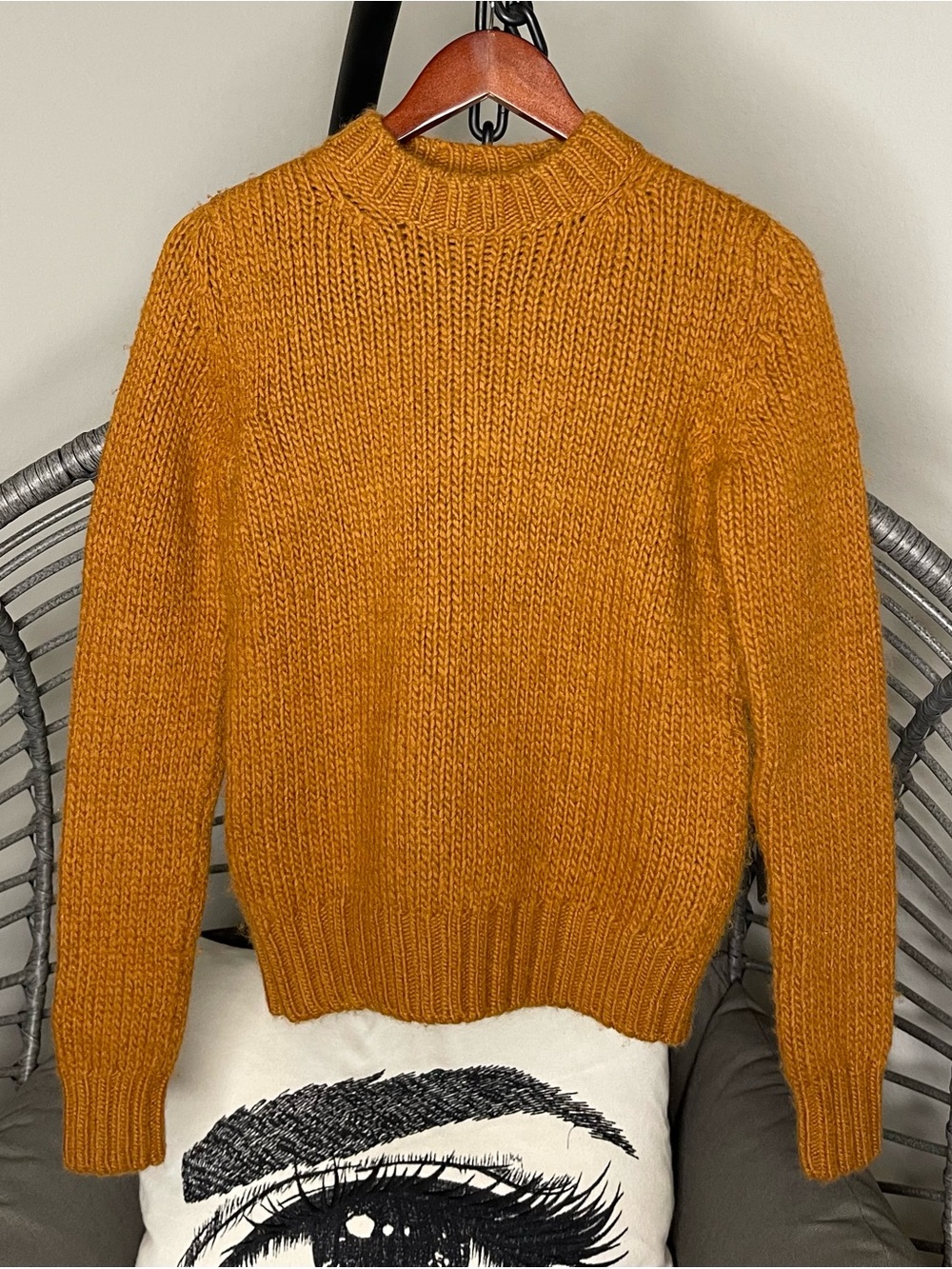 Dolce & Gabbana Men's Crewneck Sweater in Mustard